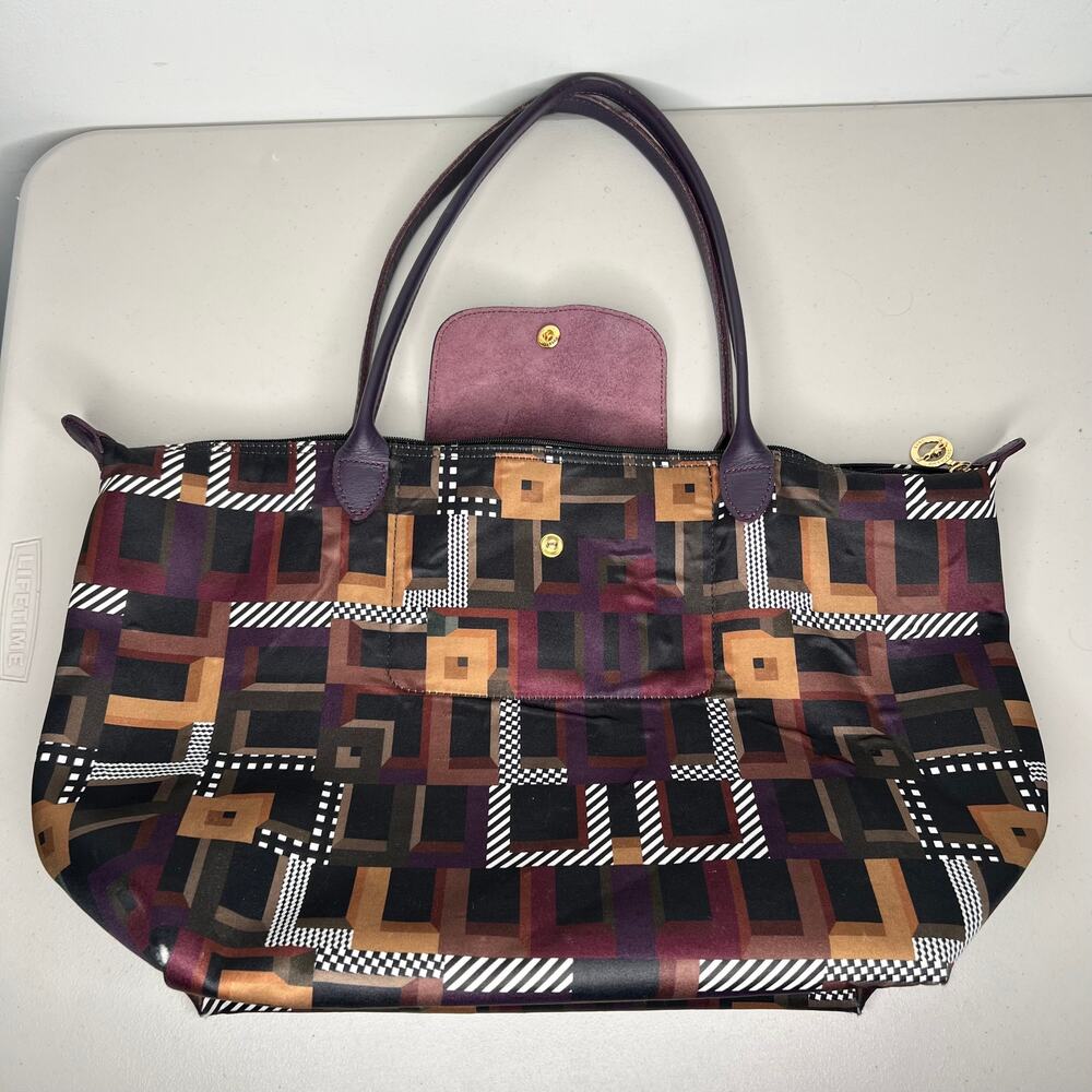 Longchamp Le Pilage Art Walk Tote Bag - Picture 11 of 16